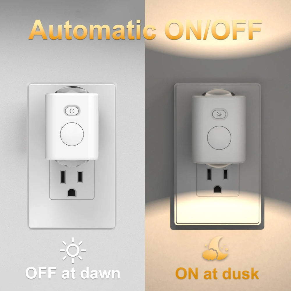Lâmpada de Parede LED com Sensor Automático – Luz de Presença RGB 7 Cores para Corredores e Quartos