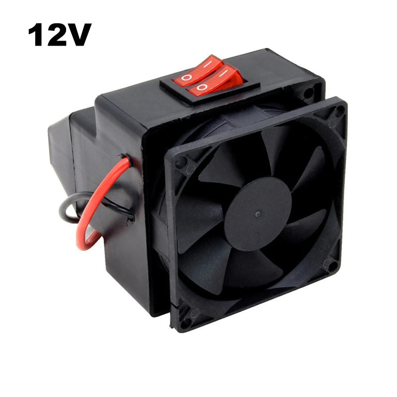 Aquecedor Portátil para Veículos - Desembaciador, 12V/24V, Aquecimento Rápido, Silencioso