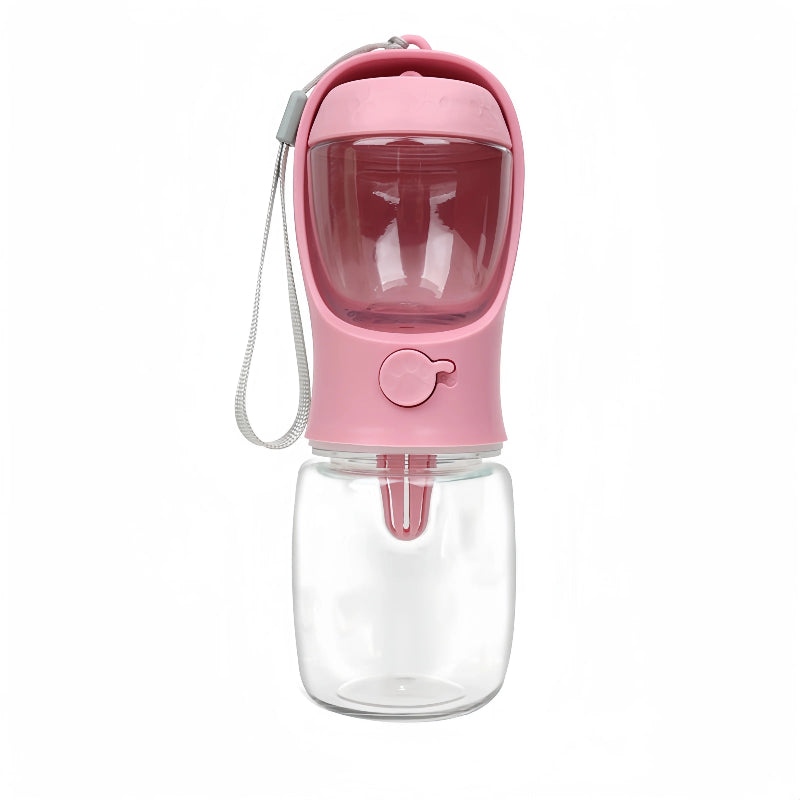 Garrafa Portátil 2 em 1 - Água e Comida para Cães e Gatos, Ideal para Viagens