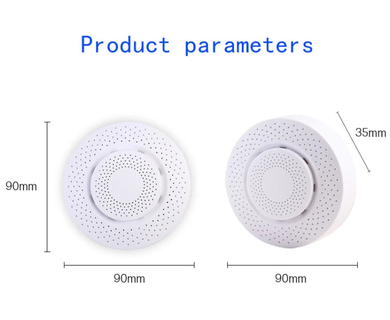 Sensor Qualidade Ar Tuya Zigbee - CO2, Formaldeído, VOC, Temp., Humidade, Alexa/Google