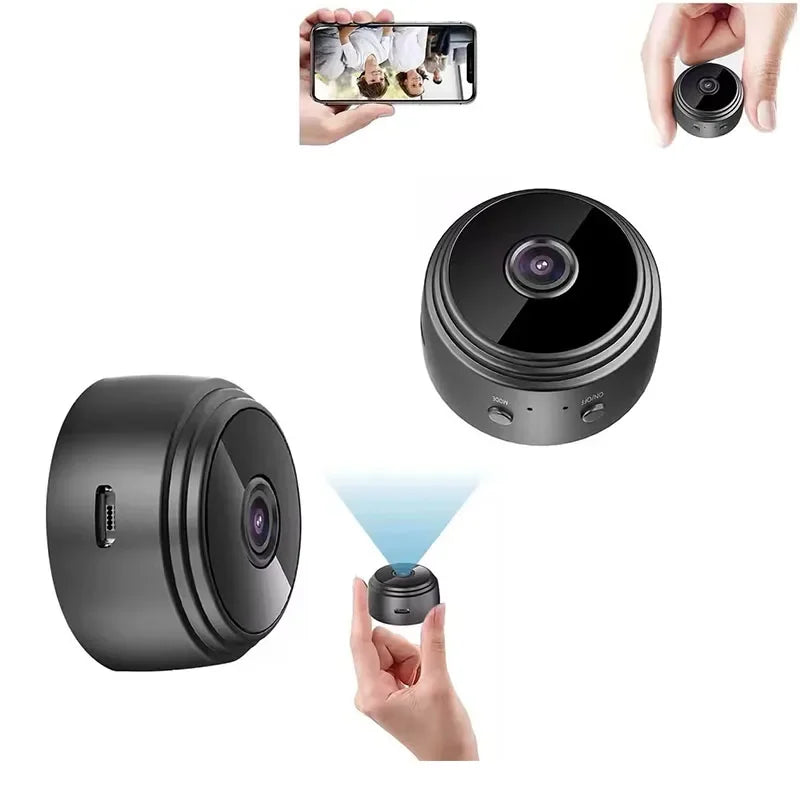 Mini Câmera IP Sem Fio A9 - 1080P HD, Visão Noturna, WiFi, Vigilância, Segurança Casa Inteligente
