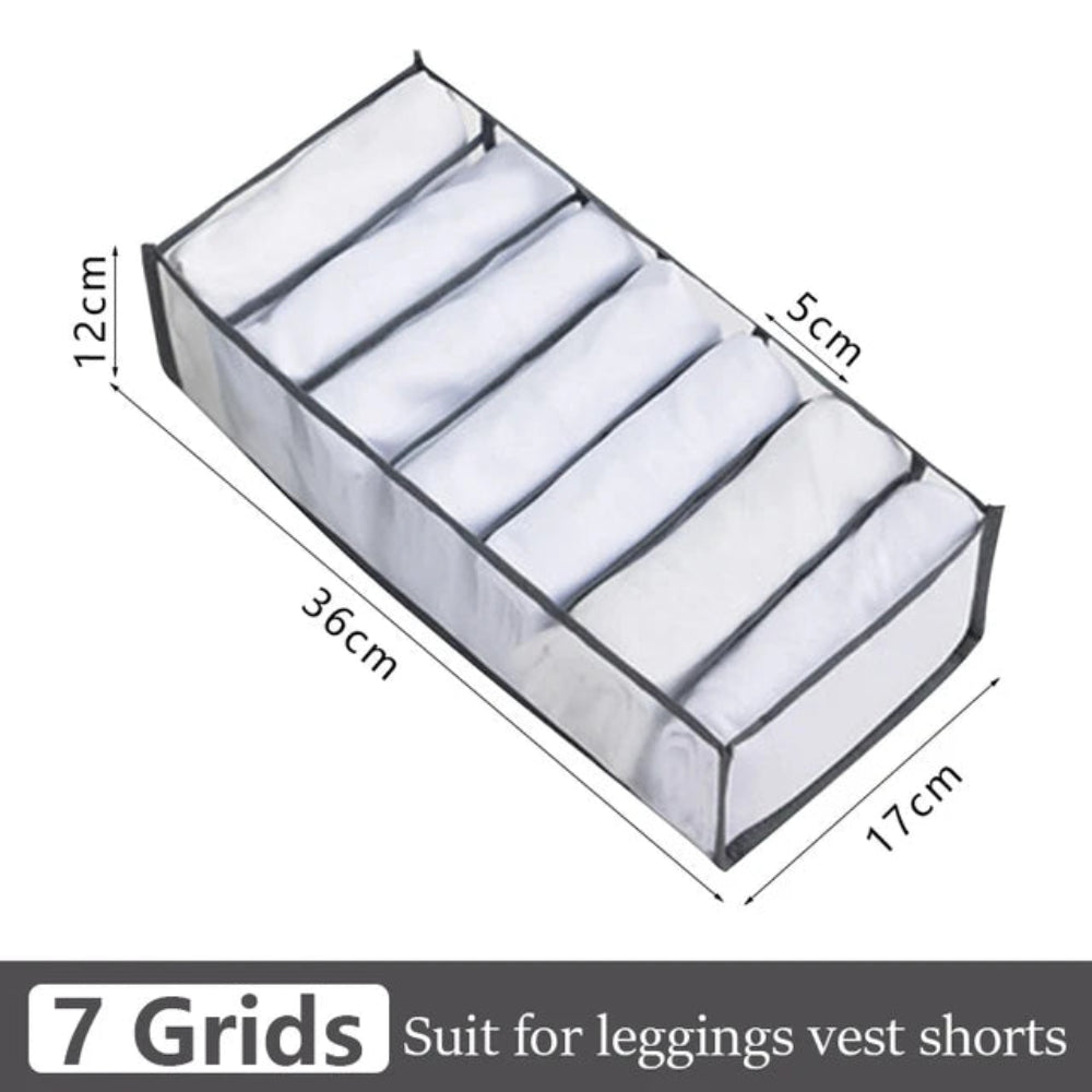 Organizador Gavetas Roupa - Jeans, T-Shirts, Íntimo, Divisórias, Nylon, Vários Tamanhos