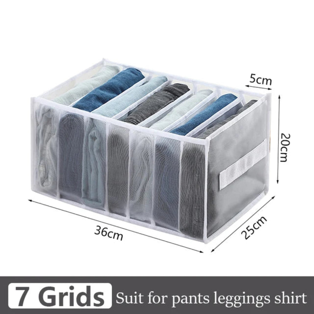 Organizador Gavetas Roupa - Jeans, T-Shirts, Íntimo, Divisórias, Nylon, Vários Tamanhos