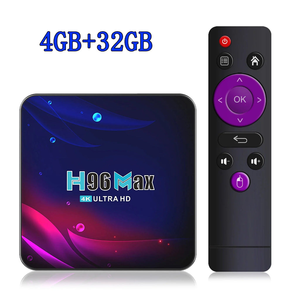 Caixa De Tv Android 11, 4gb Ram, 64gb Rom, 4k Hd, Com Wifi E Bluetooth