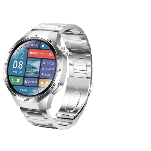 Smartwatch GT5 Pro - 2025 - AMOLED 1.53", NFC, Chamada BT, IP68, Rastreador GPS, Saúde, À Prova D'Água