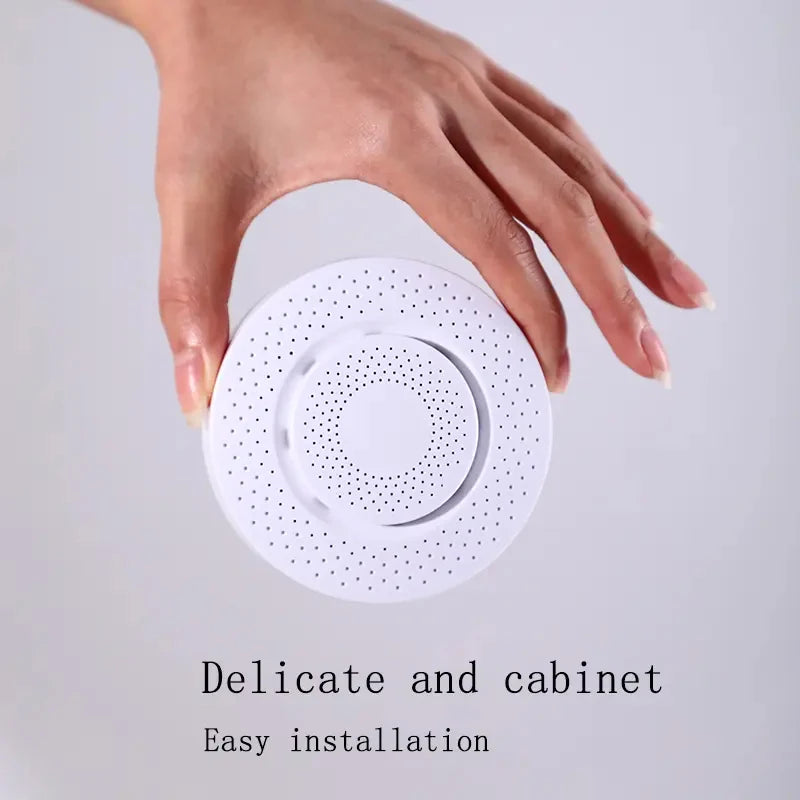 Sensor Qualidade Ar Tuya Zigbee - CO2, Formaldeído, VOC, Temp., Humidade, Alexa/Google