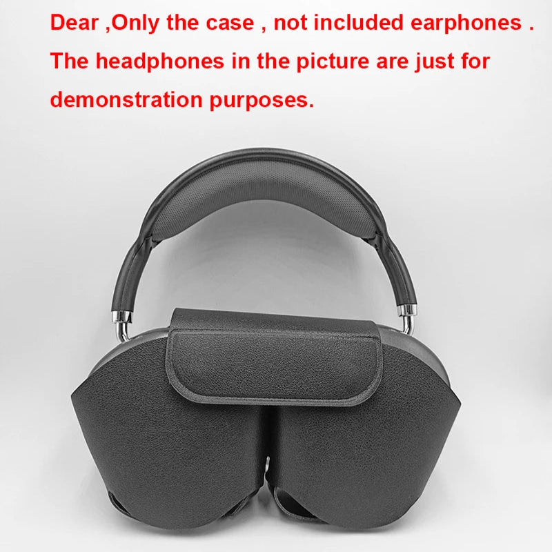 Capa Protetora Airpods Max - Couro Macio, Anti-Queda, Anti-Arranhões