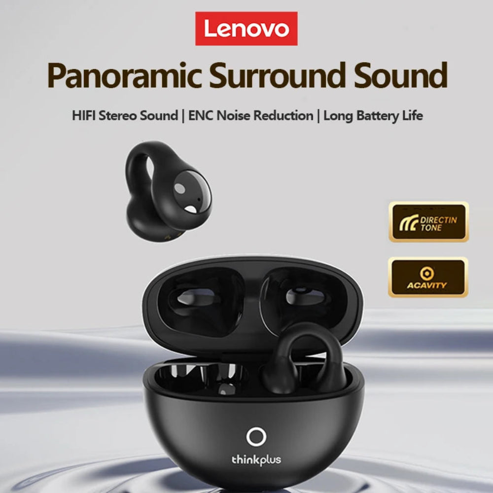 Fones de Ouvido Bluetooth LP25 OWS com Bateria de Longa Duração e Microfone