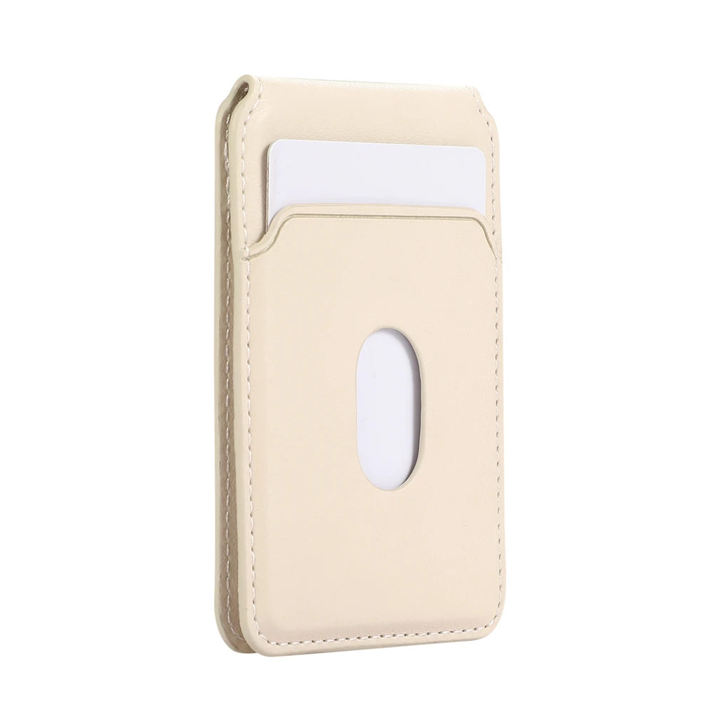 Carteira Magnética MagSafe Couro - Porta-Cartões, iPhone/Samsung, Várias Cores
