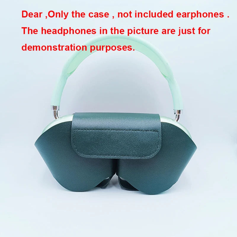 Capa Protetora Airpods Max - Couro Macio, Anti-Queda, Anti-Arranhões