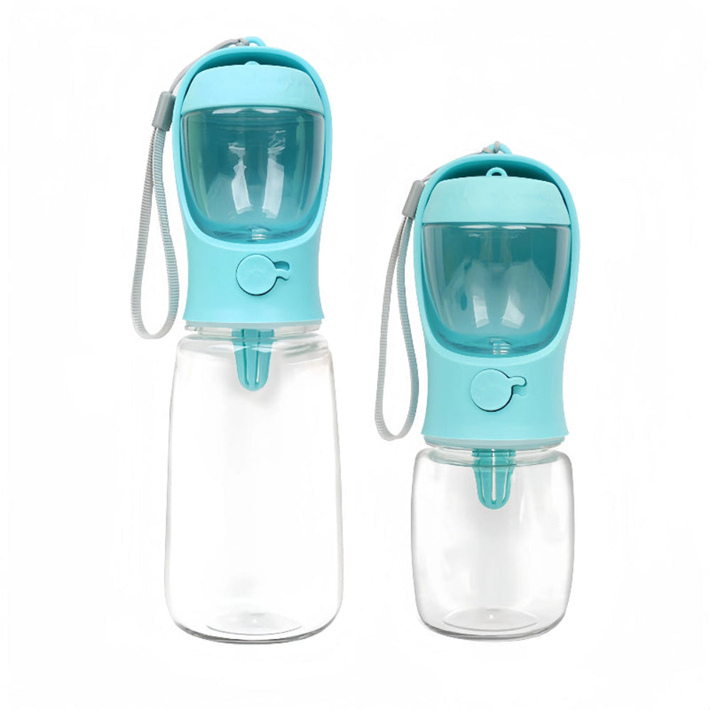 Garrafa Portátil 2 em 1 - Água e Comida para Cães e Gatos, Ideal para Viagens