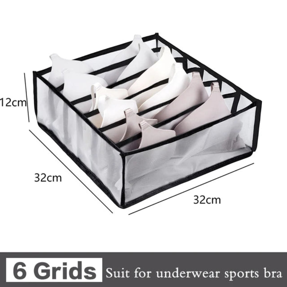 Organizador Gavetas Roupa - Jeans, T-Shirts, Íntimo, Divisórias, Nylon, Vários Tamanhos