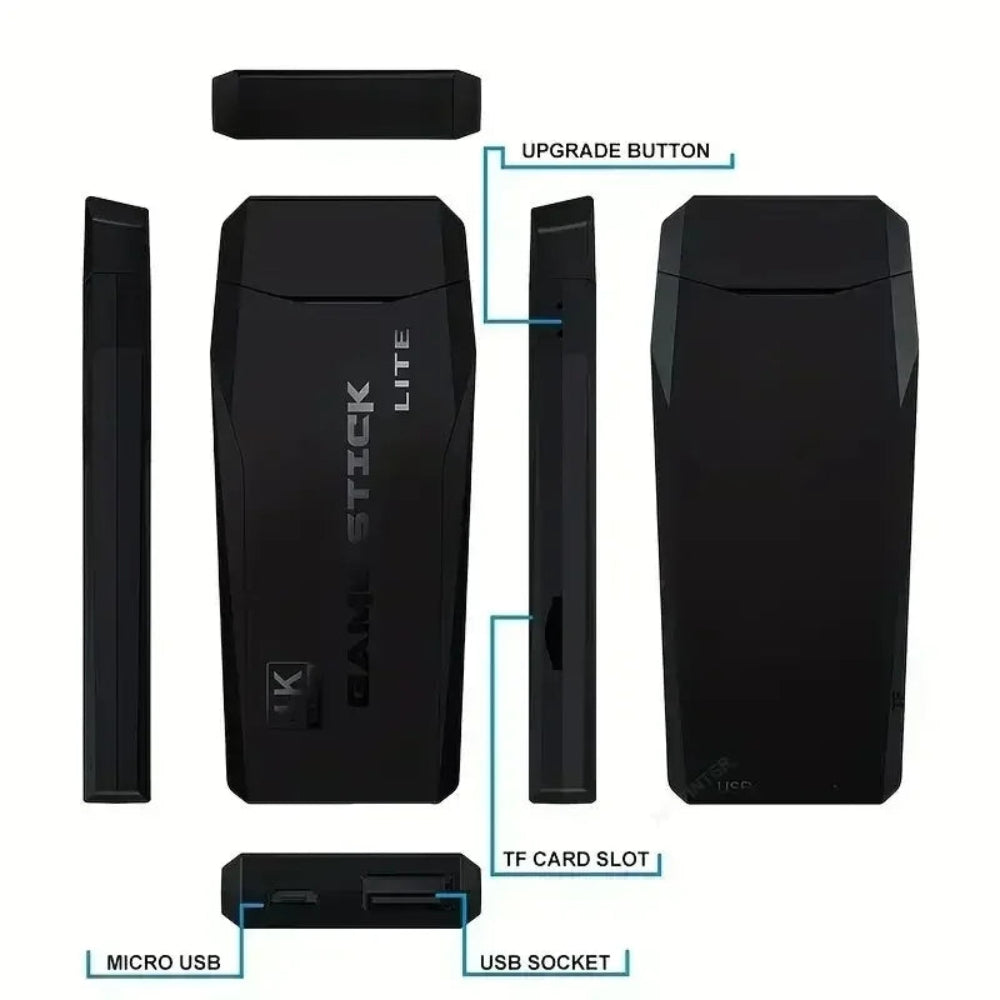 Consola Retro Game Stick M8 4K – 10.000 Jogos num Único Dispositivo