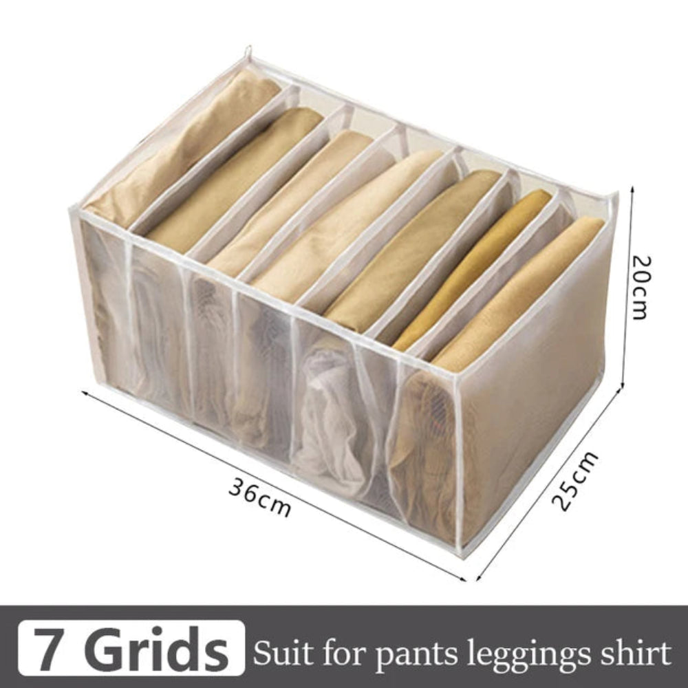 Organizador Gavetas Roupa - Jeans, T-Shirts, Íntimo, Divisórias, Nylon, Vários Tamanhos