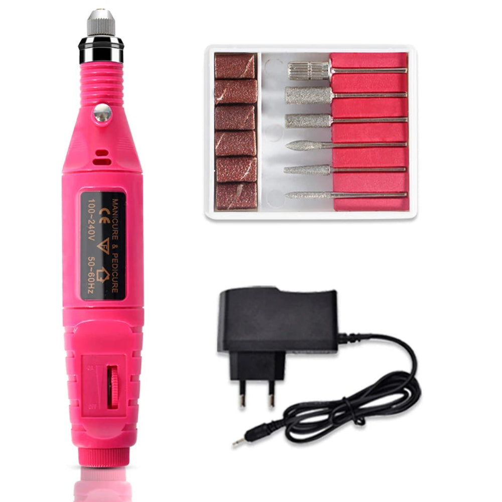 Kit Esmalte Gel Completo - Lâmpada UV 36W, 10 Cores Gel, Polygel, Broca Elétrica