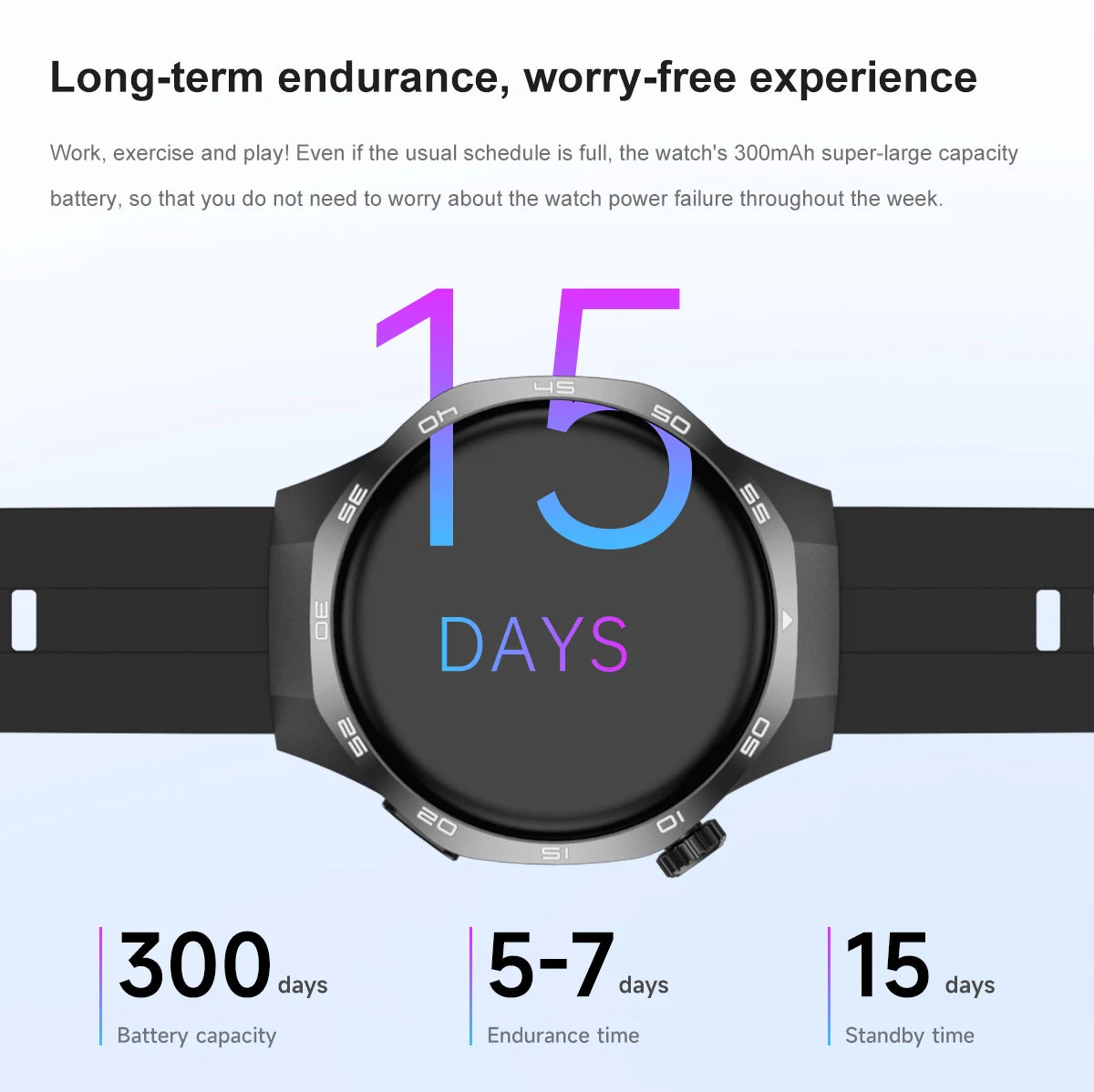 Smartwatch GT5 Pro - 2025 - AMOLED 1.53", NFC, Chamada BT, IP68, Rastreador GPS, Saúde, À Prova D'Água