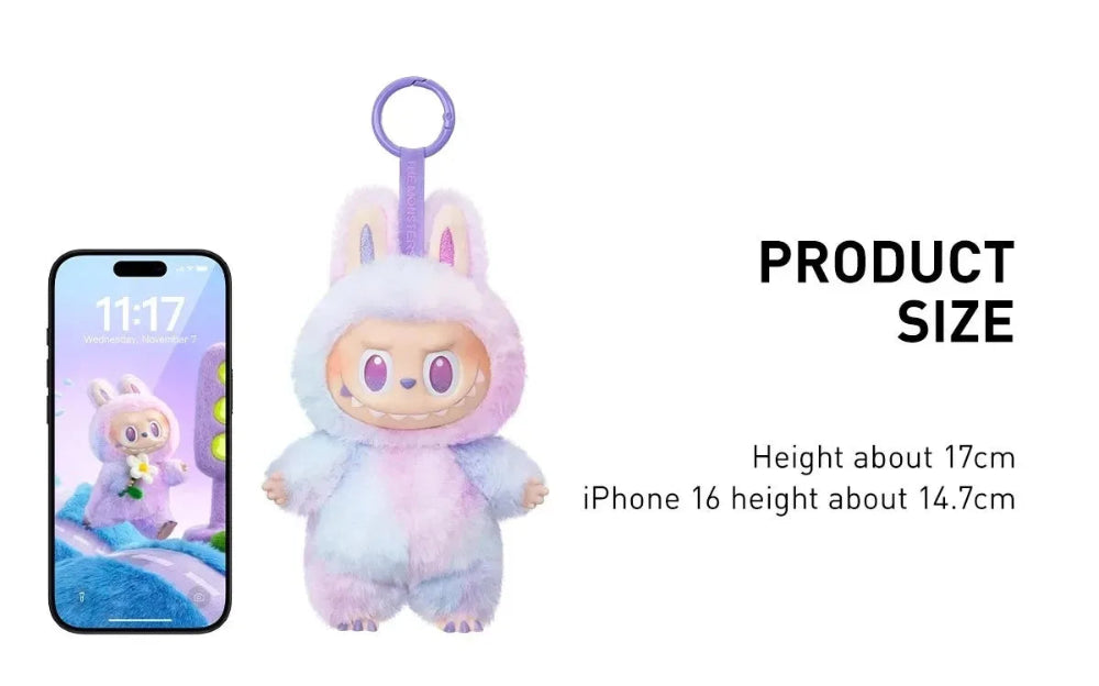 Labubu THE MONSTERS Big into Energy Series - Pingente de Pelúcia de Vinil em Caixa Surpresa