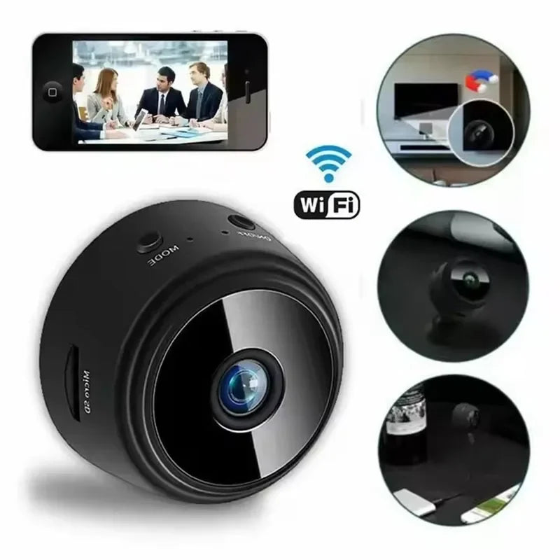 Mini Câmera IP Sem Fio A9 - 1080P HD, Visão Noturna, WiFi, Vigilância, Segurança Casa Inteligente