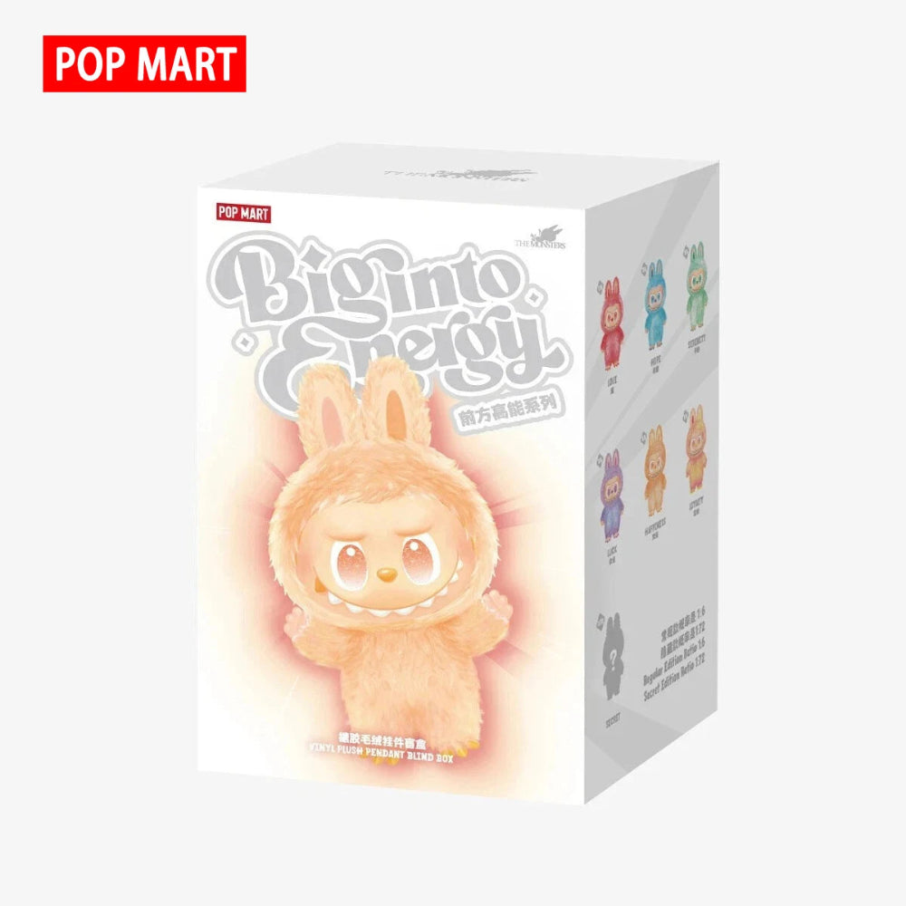 Labubu THE MONSTERS Big into Energy Series - Pingente de Pelúcia de Vinil em Caixa Surpresa