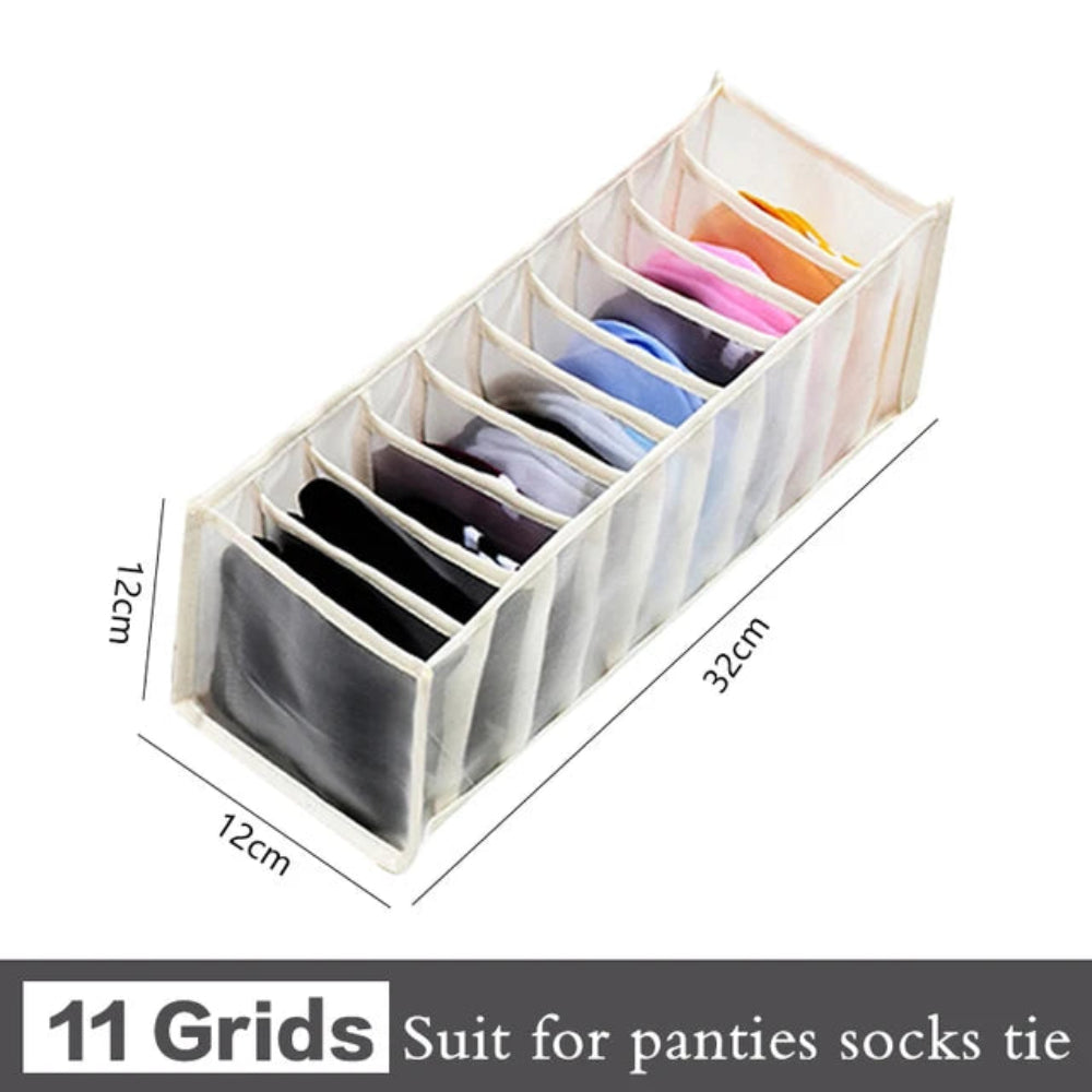 Organizador Gavetas Roupa - Jeans, T-Shirts, Íntimo, Divisórias, Nylon, Vários Tamanhos