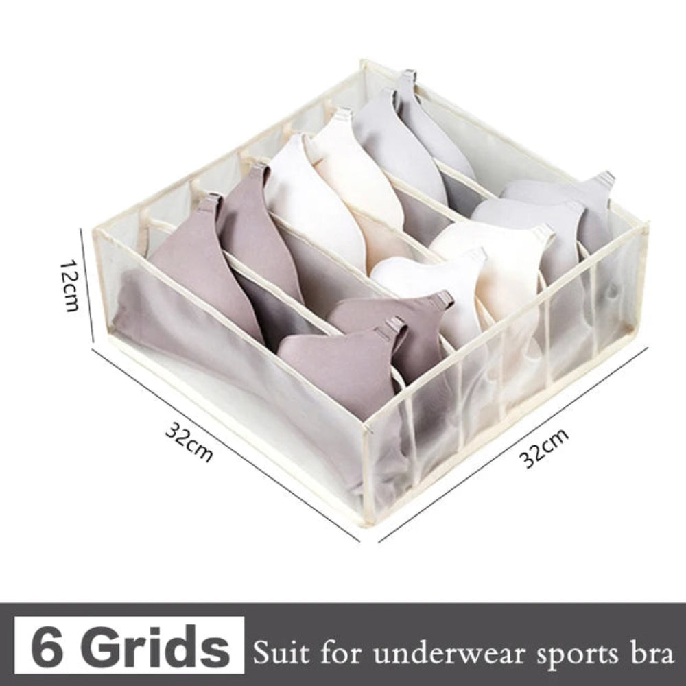Organizador Gavetas Roupa - Jeans, T-Shirts, Íntimo, Divisórias, Nylon, Vários Tamanhos