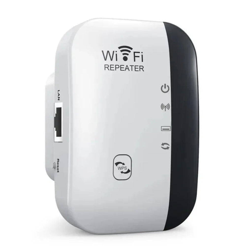 Repetidor Wi-Fi 300Mbps para casa e escritório  - Amplificador Sinal, Extensor Alcance, 2.4GHz