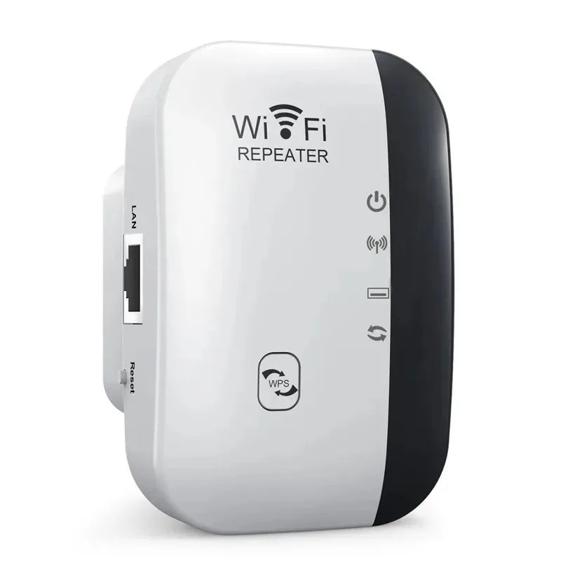 Repetidor Wi-Fi 300Mbps para casa e escritório  - Amplificador Sinal, Extensor Alcance, 2.4GHz