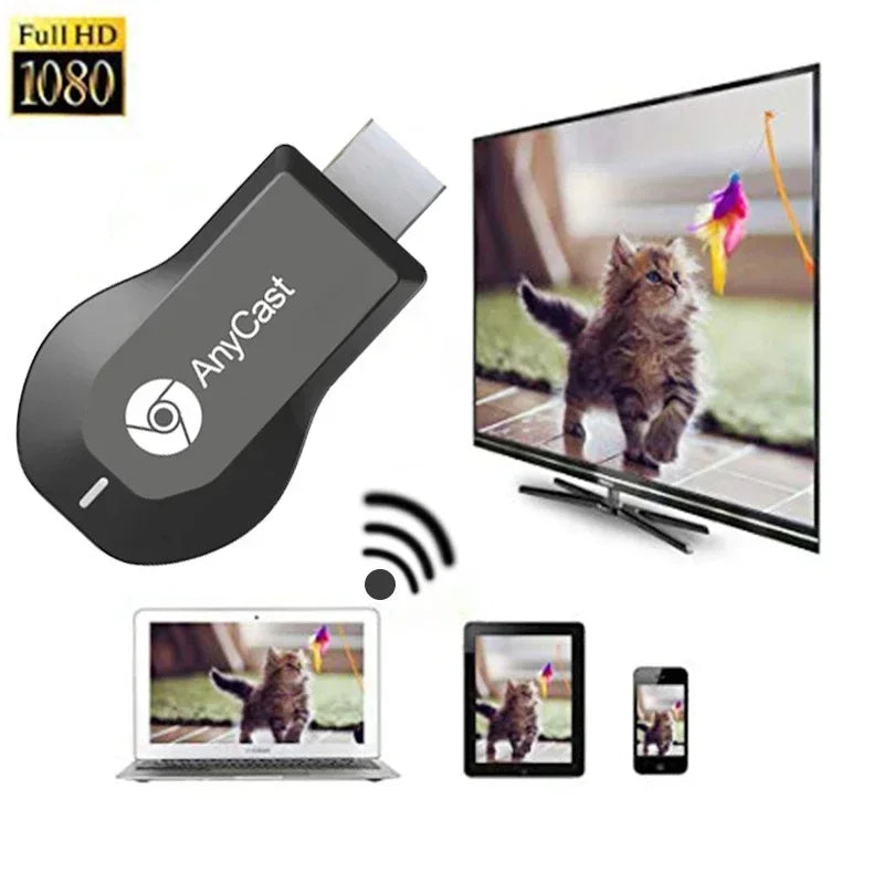 M2 Plus Dongle WiFi Display 4K/1080P HDMI - Transmissão Sem Fios para TV, iOS/Android/Windows/Mac