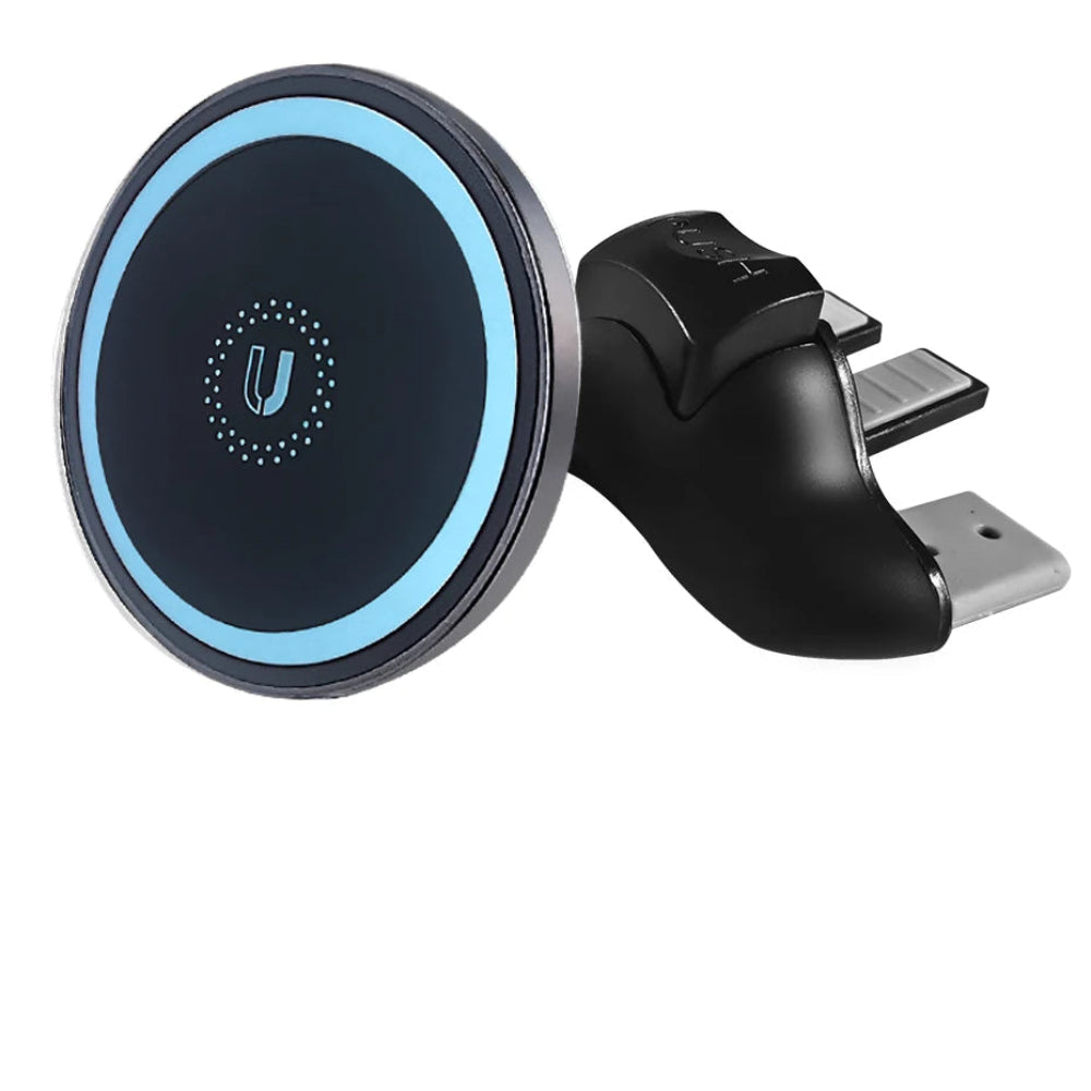 Suporte Magnético Telemóvel CD Carro - MagSafe, Ajustável, Universal, iPhone/Outros