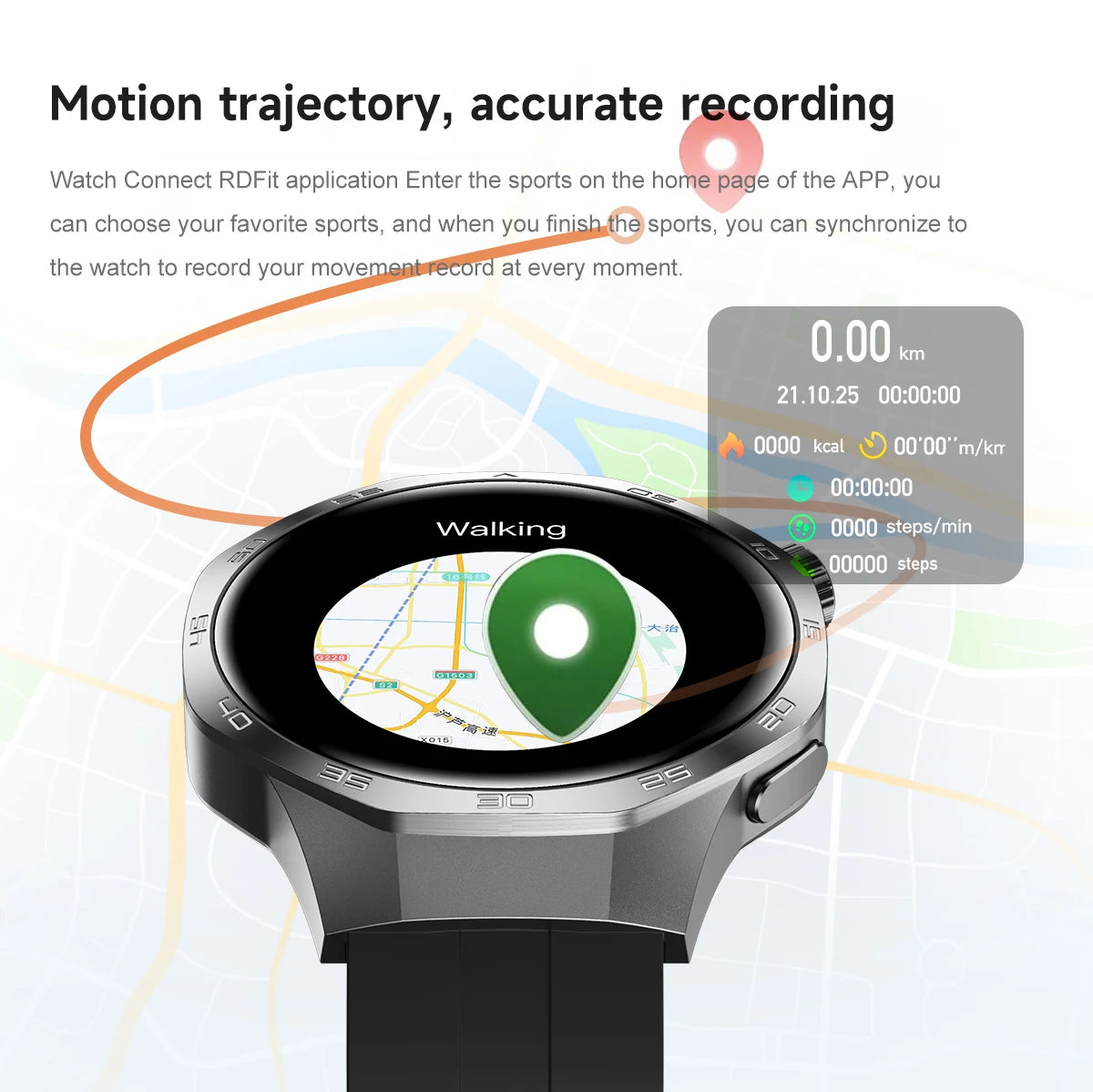 Smartwatch GT5 Pro - 2025 - AMOLED 1.53", NFC, Chamada BT, IP68, Rastreador GPS, Saúde, À Prova D'Água