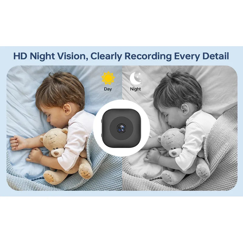 Mini Câmara IP WiFi 4K Xiaomi - Detecção Movimento, Visão Noturna Colorida, Interior/Exterior, App