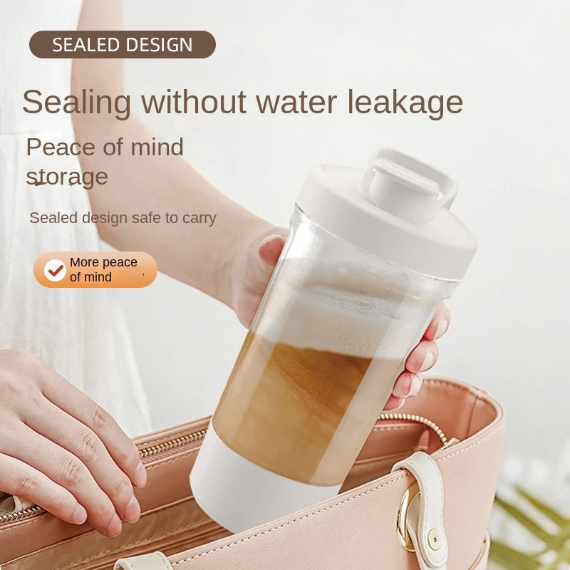 Copo Agitador Automático USB - Shakes Proteína, Portátil, Recarregável, 6 Lâminas