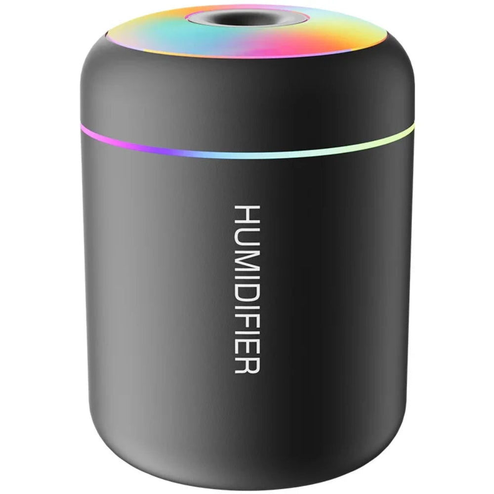 Mini Umidificador de Ar 180ML USB - Difusor Aroma, Aromaterapia, Luzes LED, Casa/Carro