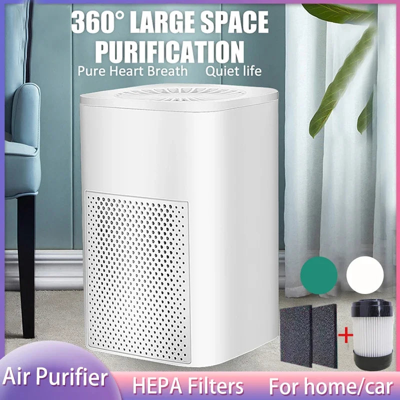 Purificador de Ar Xiaomi Youpin - UV, Ionizador, Ozono, Filtro HEPA, USB, 2024