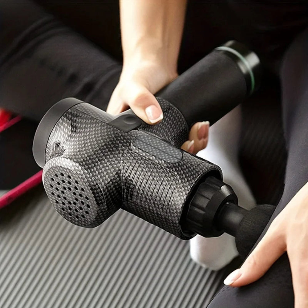 Pistola de Massagem Muscular Profunda 30 Níveis - Relaxamento, Alívio Dor, Desporto, Silenciosa