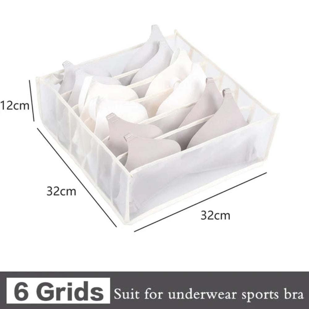 Organizador Gavetas Roupa - Jeans, T-Shirts, Íntimo, Divisórias, Nylon, Vários Tamanhos