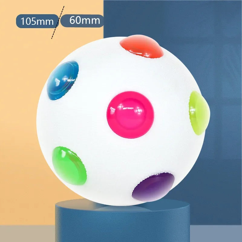 Bola Luminosa LED Interativa - Cães/Gatos, Crianças, Elástica, Piscante, Diversão Garantida