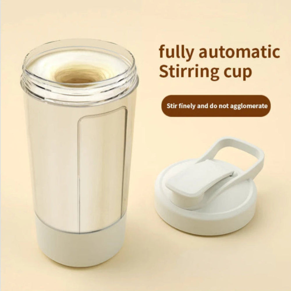 Copo Agitador Automático USB - Shakes Proteína, Portátil, Recarregável, 6 Lâminas
