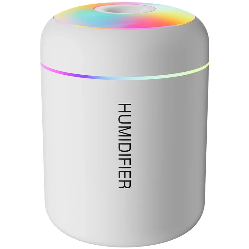 Mini Umidificador de Ar 180ML USB - Difusor Aroma, Aromaterapia, Luzes LED, Casa/Carro