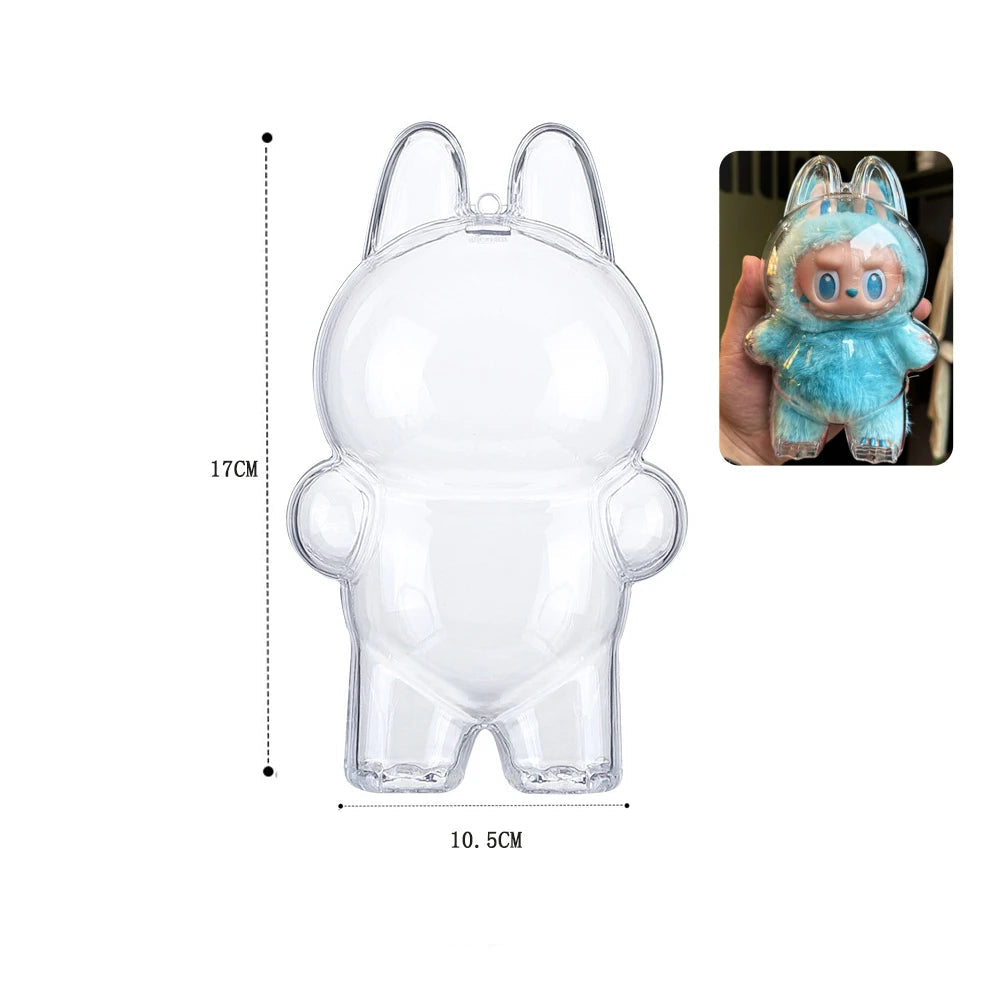 Capa Protetora Transparente Para Figuras Labubu Geração 1