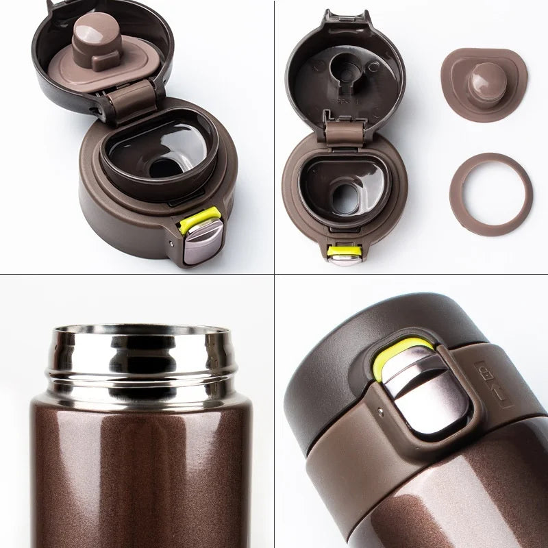 Garrafa Térmica Aço Inox 500ml - Tampa Salto, Café, Chá, Várias Cores