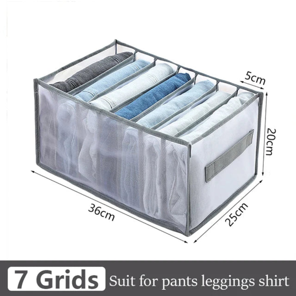 Organizador Gavetas Roupa - Jeans, T-Shirts, Íntimo, Divisórias, Nylon, Vários Tamanhos