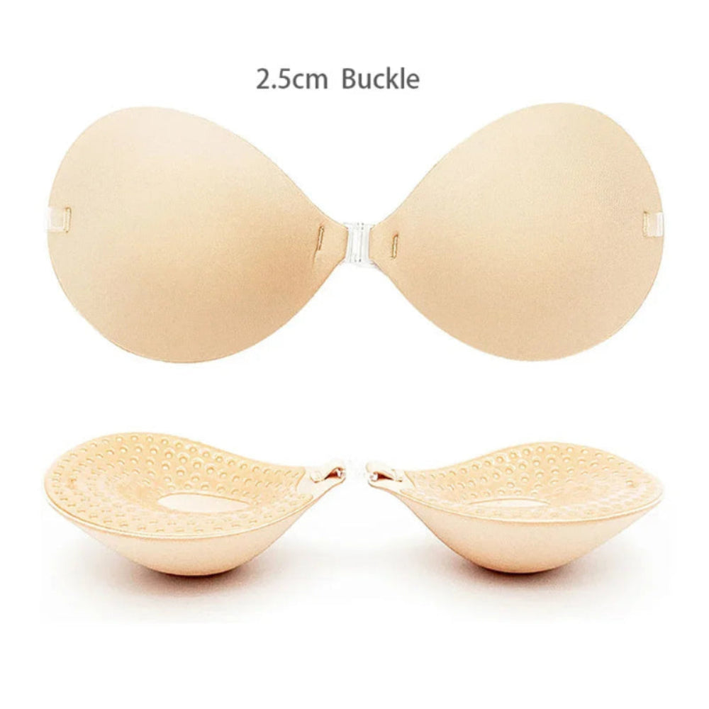 Sutiã Invisível Push Up Grosso - Adesivo Silicone, Levanta Seios, Vários Tamanhos, Casamento/Festas