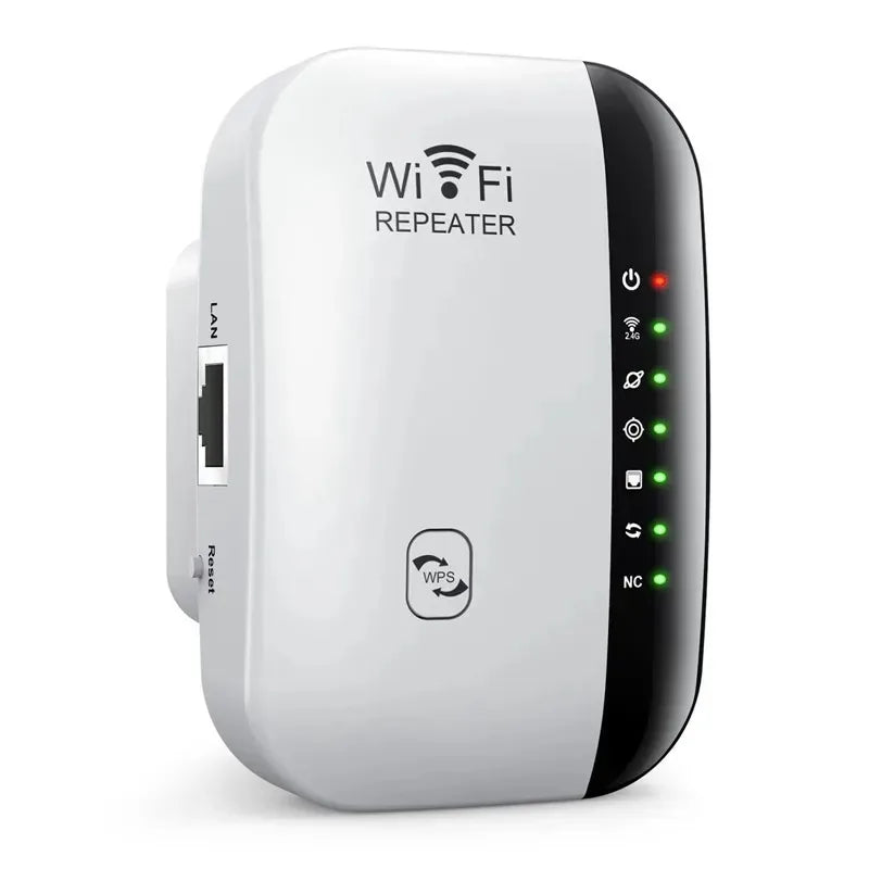 Repetidor Wi-Fi 300Mbps para casa e escritório  - Amplificador Sinal, Extensor Alcance, 2.4GHz