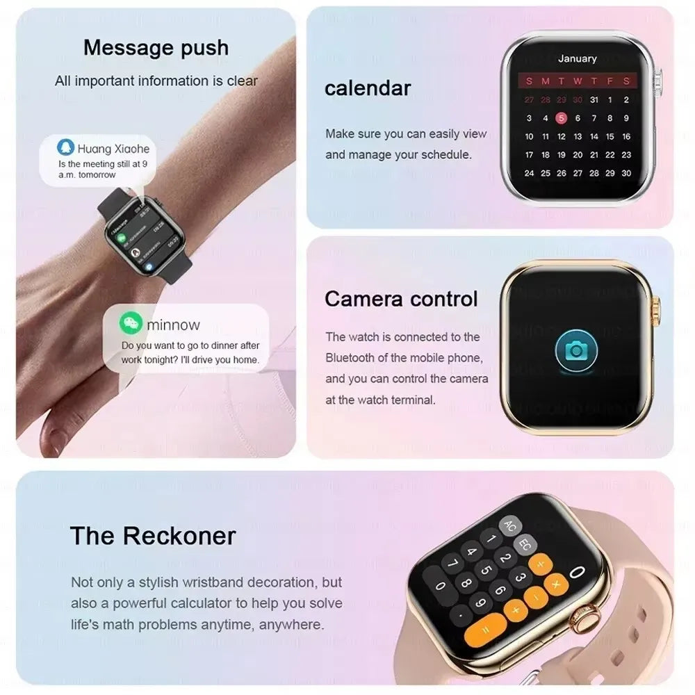 Smartwatch DT Series 10 GPS — Ecrã Always-On, NFC & Chamadas Bluetooth