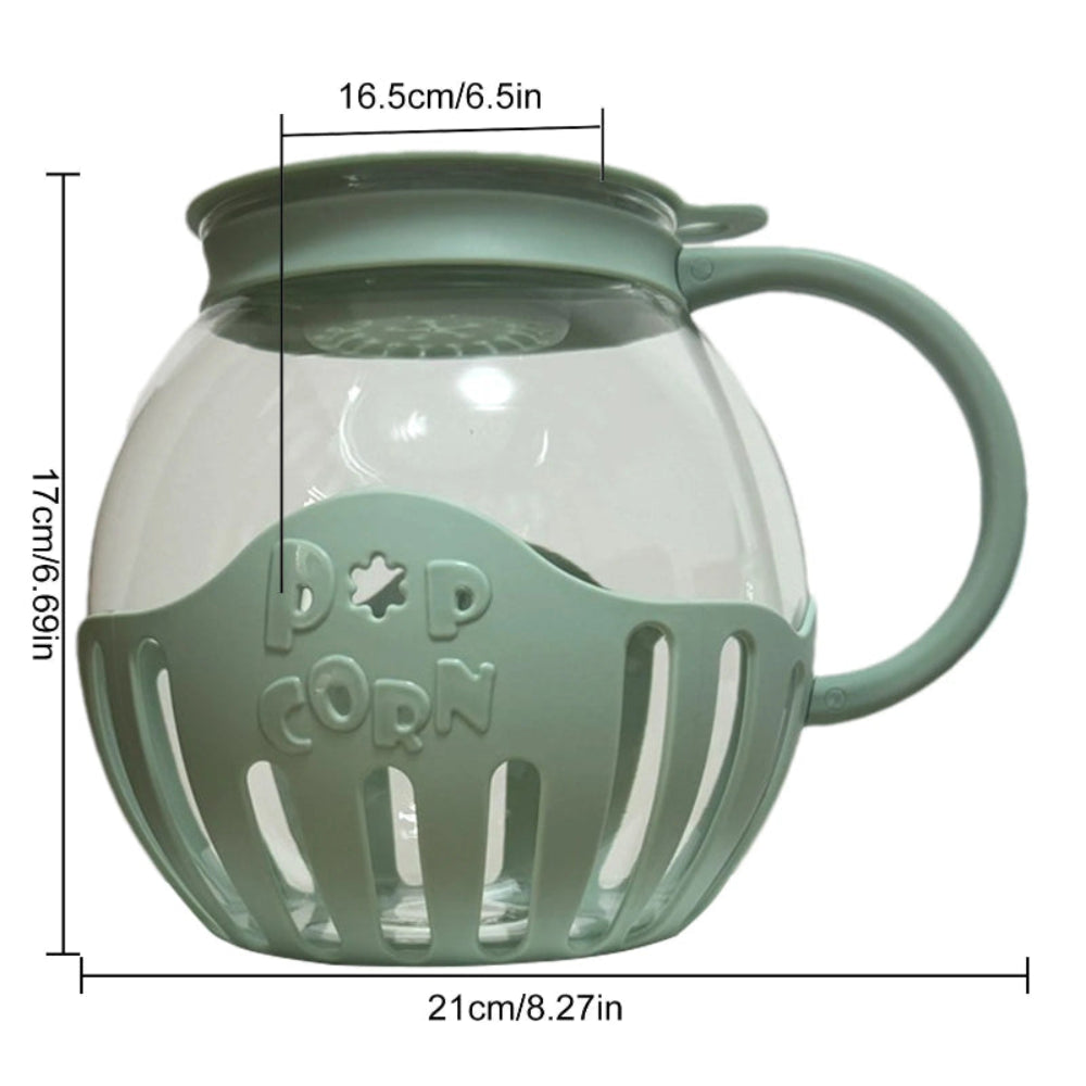 Air Popper de Micro-ondas: Tigela de Borossilicato para Pipocas (2.25QT)