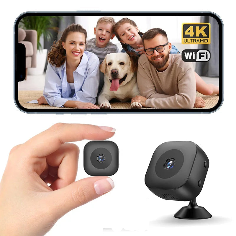 Mini Câmara IP WiFi 4K Xiaomi - Detecção Movimento, Visão Noturna Colorida, Interior/Exterior, App