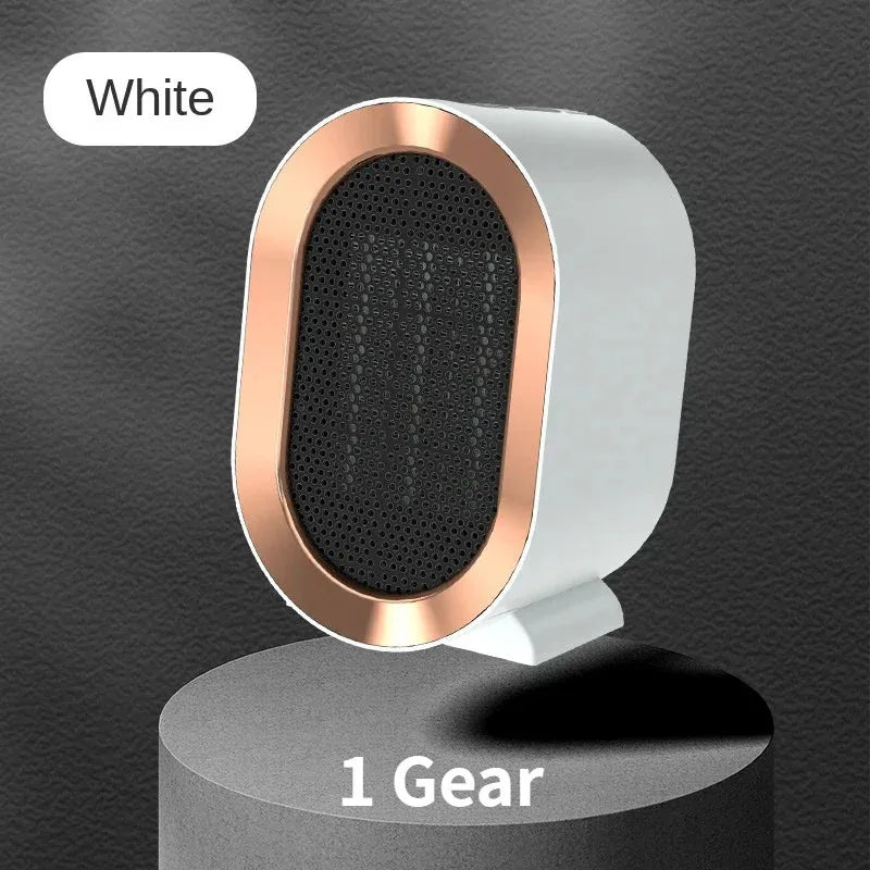 Aquecedor Elétrico Portátil 1200W - Ventilador Mesa, 2 Modos, Aquecimento Rápido, Escritório/Casa