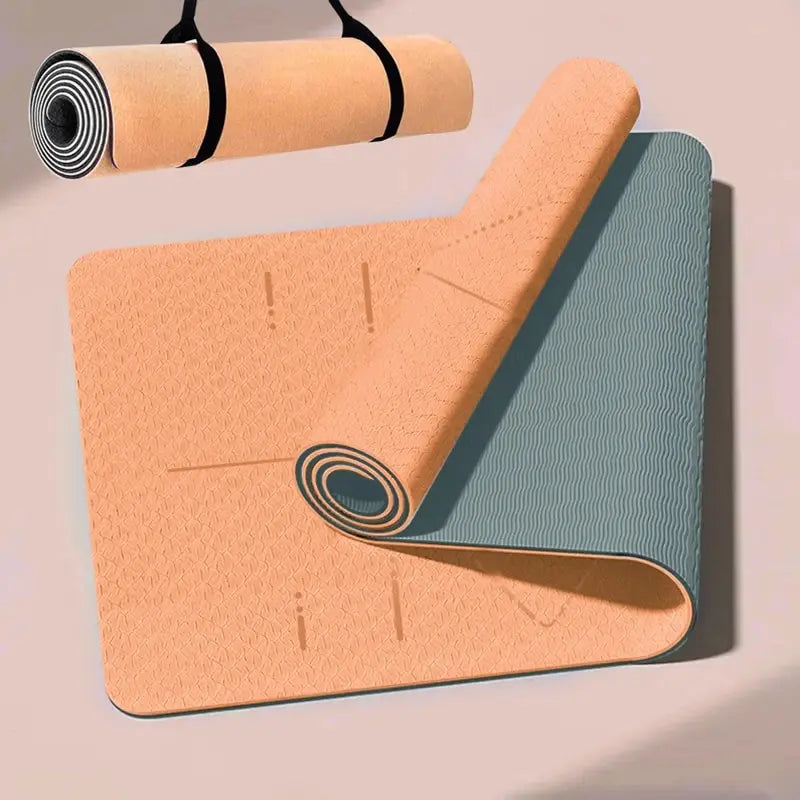 Tapete de Yoga WESTTUNE - Antiderrapante, TPE Ecológico, Alinhamento, Bolsa