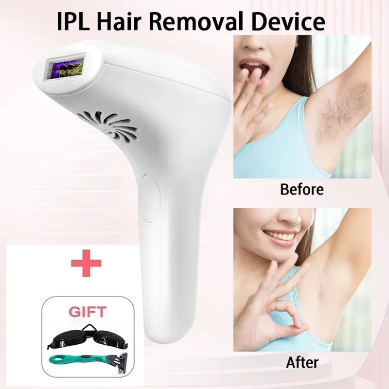 Depilador a Laser IPL Permanente 900.000 Flashes - Depilação Indolor, Casa, Corpo Inteiro